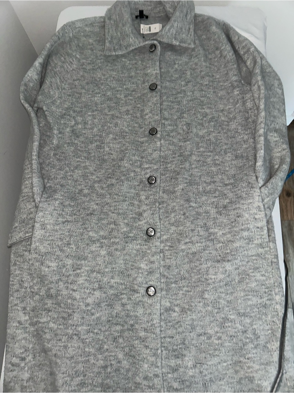 Talbot’s XL Coatigin Cardigan Gray Soft Plush